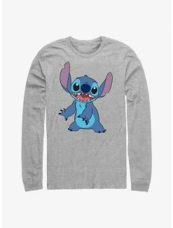 Discount 🔔 Disney Lilo & Stitch Smile Pose Long-Sleeve T-Shirt ❤️