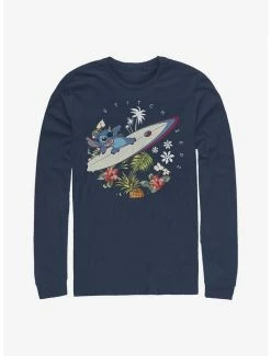 Best deal 🎁 Disney Lilo & Stitch Surfer Dude Long-Sleeve T-Shirt 🧨