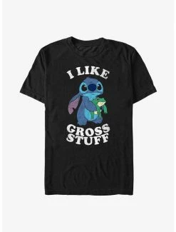 Outlet 👏 Disney Lilo & Stitch I Like Gross Stuff Stitch T-Shirt ❤️