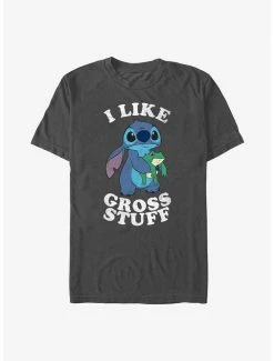 Outlet 👏 Disney Lilo & Stitch I Like Gross Stuff Stitch T-Shirt ❤️ -lilo and stitch shop 17274710 hi