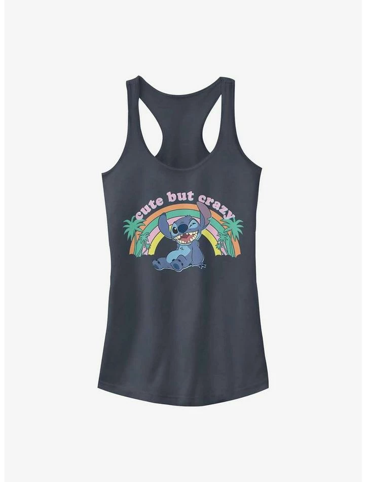 Outlet ๐ Disney Lilo & Stitch Cute But Crazy ๐ง Girls Tank โญ 3 Outlet ๐ Disney Lilo & Stitch Cute But Crazy ๐ง Girls Tank โญ