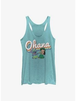 Best Sale ❤️ Disney Lilo & Stitch Rainbow Ohana 👧 Girls Tank 💯