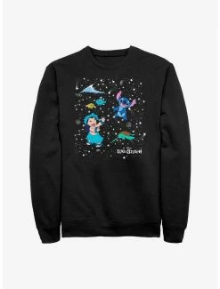 Wholesale 😉 Disney Lilo & Stitch Constellation Crew Sweatshirt 👍