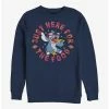Hot Sale ⭐ Disney Lilo & Stitch Just Here For The Food Crew Sweatshirt ⌛ -lilo and stitch shop 17275305 hi