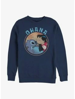 Discount 🎉 Disney Lilo & Stitch Ohana Frame Crew Sweatshirt 👏