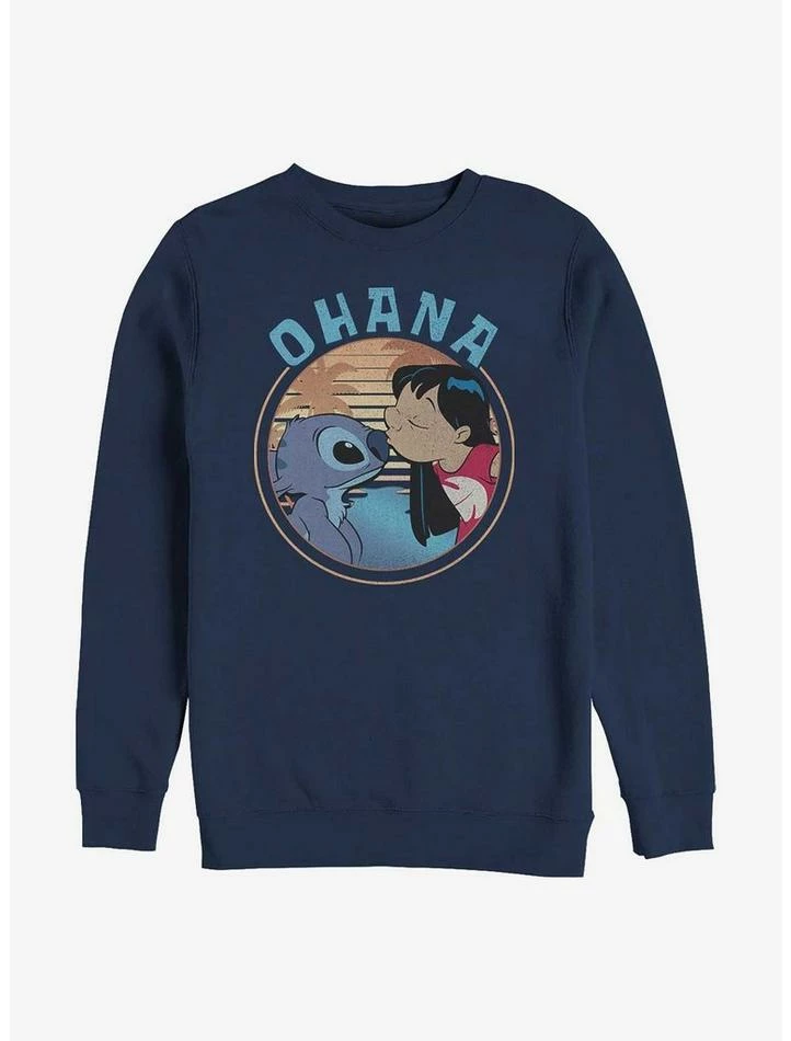 Discount 🎉 Disney Lilo & Stitch Ohana Frame Crew Sweatshirt 👏 3 Discount 🎉 Disney Lilo & Stitch Ohana Frame Crew Sweatshirt 👏