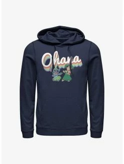 Discount 👍 Disney Lilo & Stitch Rainbow Ohana Hoodie 🥰