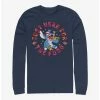 Cheap ✔️ Disney Lilo & Stitch Just Here For The Food Long-Sleeve T-Shirt 🎁 -lilo and stitch shop 17275432 hi