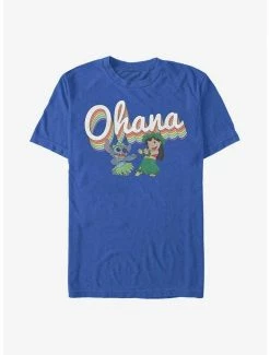 Cheap 🔔 Disney Lilo & Stitch Rainbow Ohana T-Shirt 🌟 -lilo and stitch shop 17275770 hi