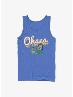 Brand new 🥰 Disney Lilo & Stitch Rainbow Ohana Tank 🛒