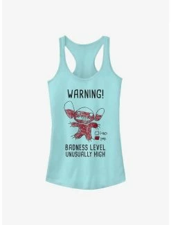 Deals 😉 Disney Lilo & Stitch Warning Drawing Sitch 👧 Girls Tank 👍