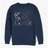 New 🌟 Disney Lilo & Stitch Hawaiian Rollercoaster Ride Crew Sweatshirt ❤️ -lilo and stitch shop 17279603 hi