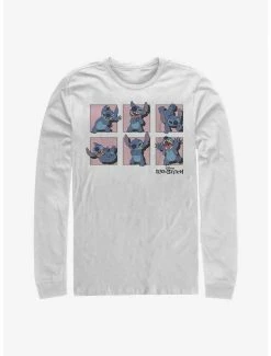 Buy 😍 Disney Lilo & Stitch Poses Framed Long-Sleeve T-Shirt ⌛