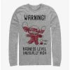Hot Sale ✨ Disney Lilo & Stitch Warning Drawing Sitch Long-Sleeve T-Shirt 🧨 -lilo and stitch shop 17279863 hi