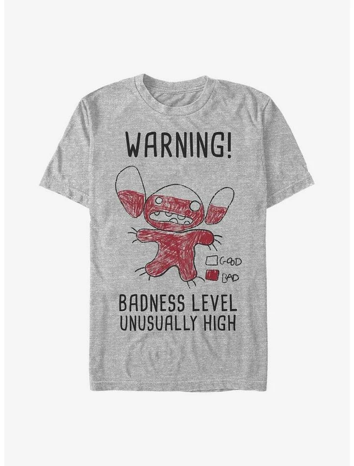 Wholesale 😉 Disney Lilo & Stitch Warning Drawing Sitch T-Shirt ✨ 3 Wholesale 😉 Disney Lilo & Stitch Warning Drawing Sitch T-Shirt ✨