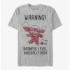 Cheapest ❤️ Disney Lilo & Stitch Warning Drawing Sitch T-Shirt 🔔 -lilo and stitch shop 17280350 hi