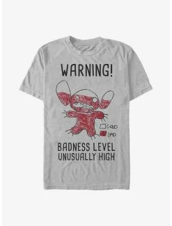 Cheapest ❤️ Disney Lilo & Stitch Warning Drawing Sitch T-Shirt 🔔