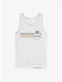 Outlet 🔔 Disney Lilo & Stitch Aloha Badge Tank 💯