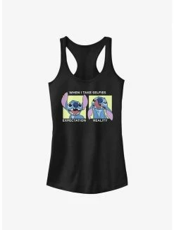 Outlet 🔔 Disney Lilo & Stitch Selfie 👧 Girls Tank ⭐