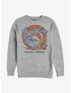 Hot Sale 🛒 Disney Lilo & Stitch Hang Loose Crew Sweatshirt 🧨