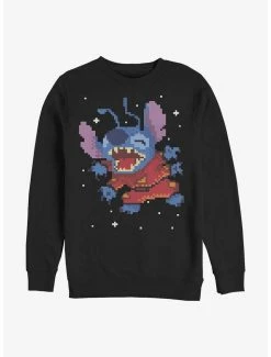 Deals 😉 Disney Lilo & Stitch Pixel Crew Sweatshirt 🤩