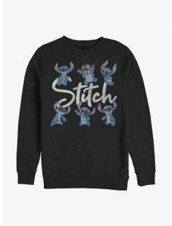 Coupon 🧨 Disney Lilo & Stitch Poses Crew Sweatshirt ✨