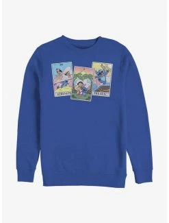 Discount ⭐ Disney Lilo & Stitch Tarot Cards Crew Sweatshirt 🛒