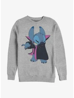 Deals 🛒 Disney Lilo & Stitch Vampire Stitch Crew Sweatshirt ⌛