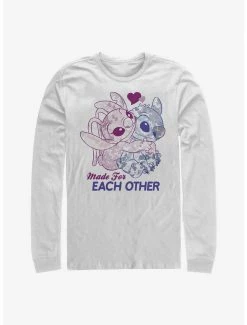 Buy ⌛ Disney Lilo & Stitch Made For Eachother Long-Sleeve T-Shirt 💯