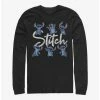 New ⭐ Disney Lilo & Stitch Poses Long-Sleeve T-Shirt ⌛