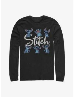 New ⭐ Disney Lilo & Stitch Poses Long-Sleeve T-Shirt ⌛