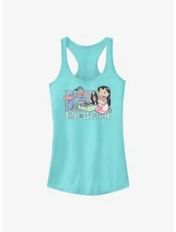 Brand new ❤️ Disney Lilo & Stitch Duo Records 👧 Girls Tank 👏