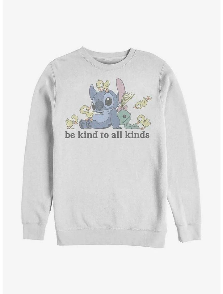 Cheap โ๏ธ Disney Lilo & Stitch Be Kind To All Kinds Crew Sweatshirt ๐ 3 Cheap โ๏ธ Disney Lilo & Stitch Be Kind To All Kinds Crew Sweatshirt ๐