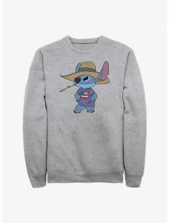 Cheap 🎉 Disney Lilo & Stitch Howdy Stitch Crew Sweatshirt 🤩