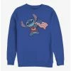 Budget 👏 Disney Lilo & Stitch Tropic Stitch Flag Crew Sweatshirt 💯