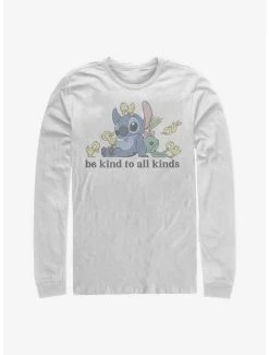 Deals 👏 Disney Lilo & Stitch Be Kind To All Kinds Long-Sleeve T-Shirt 🎉