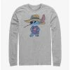 Flash Sale 👏 Disney Lilo & Stitch Howdy Stitch Long-Sleeve T-Shirt 😀 -lilo and stitch shop 17281875 hi