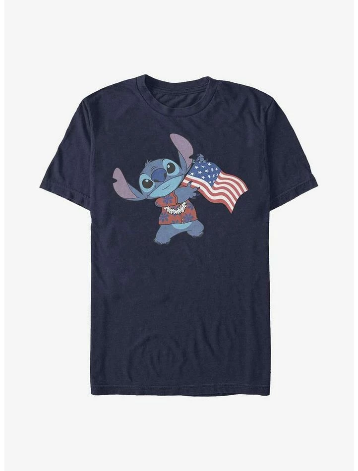 Best Pirce 👍 Disney Lilo & Stitch Tropic Stitch Flag T-Shirt ⌛ 3 Best Pirce 👍 Disney Lilo & Stitch Tropic Stitch Flag T-Shirt ⌛