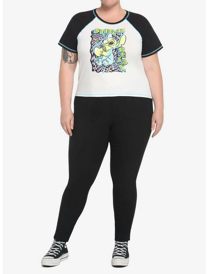Flash Sale ๐ Her Universe Disney Lilo & Stitch Warped ๐ง Girls Raglan Baby T-Shirt Plus Size ๐ฅ 4 Flash Sale ๐ Her Universe Disney Lilo & Stitch Warped ๐ง Girls Raglan Baby T-Shirt Plus Size ๐ฅ - Image 2