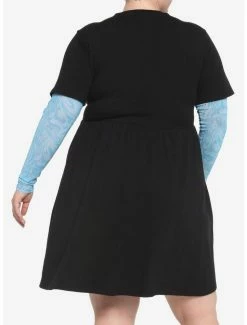 Flash Sale 🔔 Her Universe Disney Lilo & Stitch Trippy Mesh Twofer 👗 Dress Plus Size ⌛ -lilo and stitch shop 17311160 av2