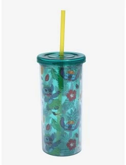 Best Sale ๐ Disney Lilo & Stitch Hula Floral Acrylic Travel Cup โ