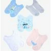 Best Sale 🎁 Disney Lilo & Stitch Textured No-Show 🧦 Socks 5 Pair 💯 -lilo and stitch shop 18155369 hi