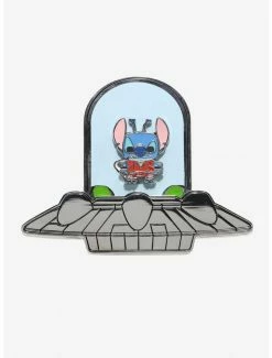 Best reviews of π Loungefly Disney Lilo & Stitch Spaceship 3 Inch Sliding Enamel Pin π