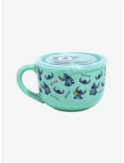 Deals 😀 Disney Lilo & Stitch Soup Mug With Lid 😉