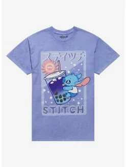 Cheapest ⌛ Disney Lilo & Stitch Boba Boyfriend Fit 👧 Girls T-Shirt 🛒