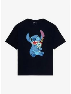 Top 10 🤩 Disney Lilo & Stitch Scrump Hug Boyfriend Fit 👧 Girls T-Shirt 🧨