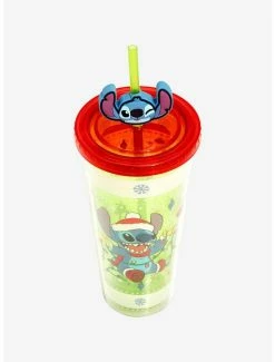 Deals 😉 Disney Lilo & Stitch Holiday Sweater Acrylic Travel Cup 👏 -lilo and stitch shop 18799925 av2