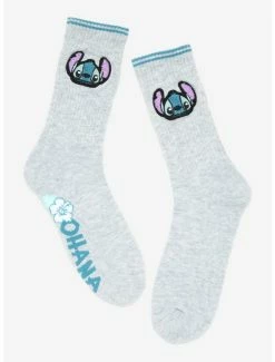 New 🎁 Disney Lilo & Stitch Patch Crew 🧦 Socks ⭐