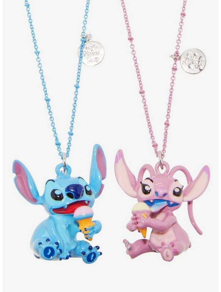 Best deal ๐ Disney Lilo & Stitch Duo Ice Cream Best Friend Necklace Set ๐ 2 Best deal ๐ Disney Lilo & Stitch Duo Ice Cream Best Friend Necklace Set ๐