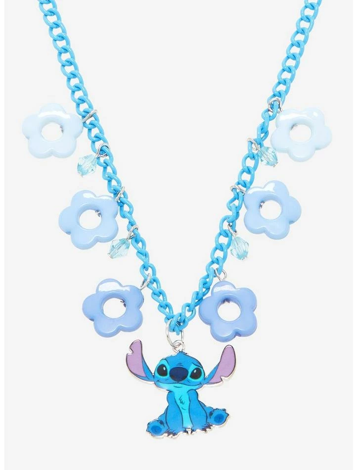 Best Pirce ๐ Disney Lilo & Stitch Flower Charm Necklace ๐ 3 Best Pirce ๐ Disney Lilo & Stitch Flower Charm Necklace ๐